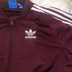 Adidas running jacket!! Maroon.